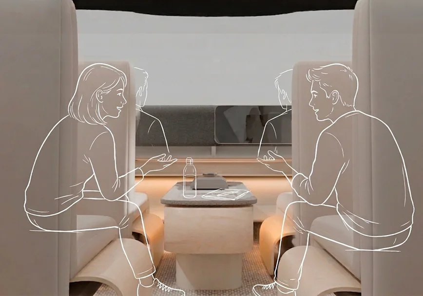 Fjällhem — interior experience diagram