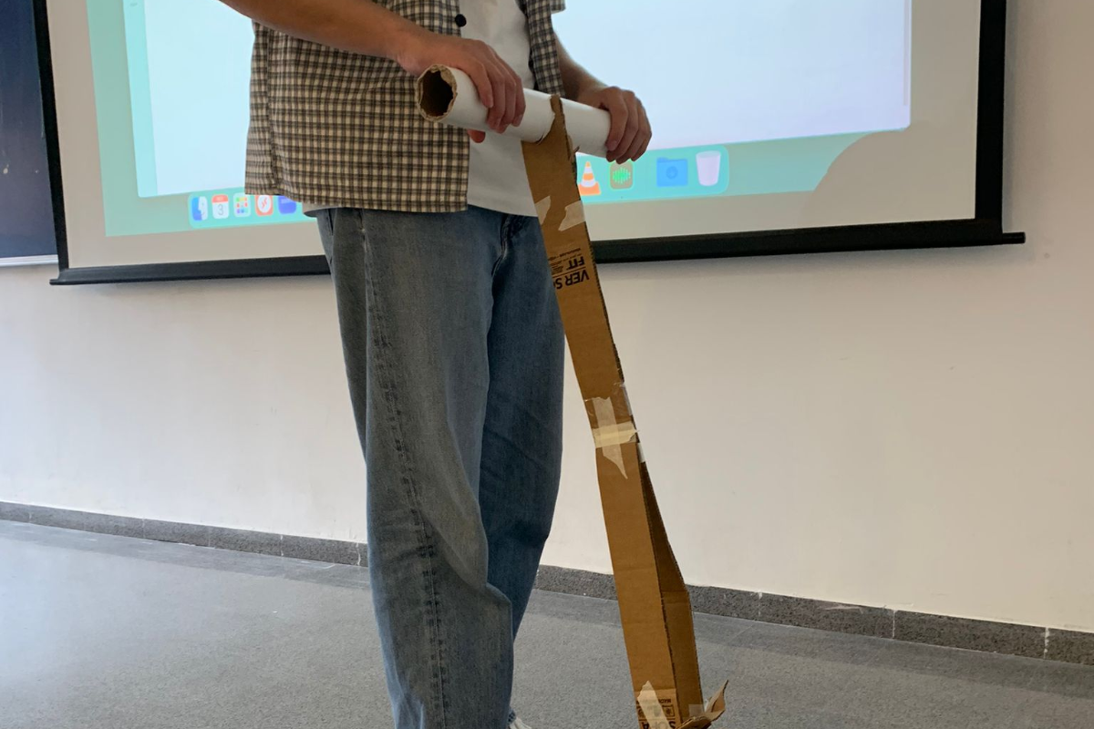 Ivar Scooter — cardboard mock-up front