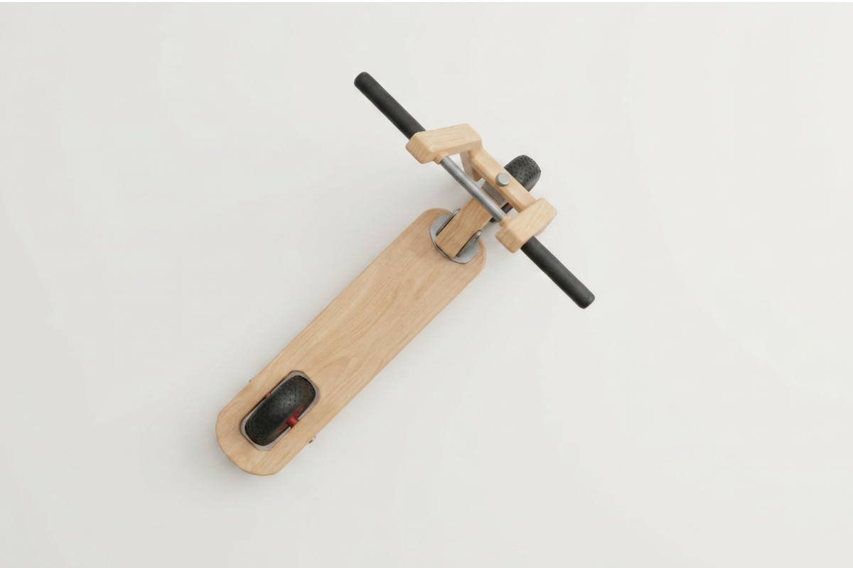 Ivar Scooter — handlebar detail render