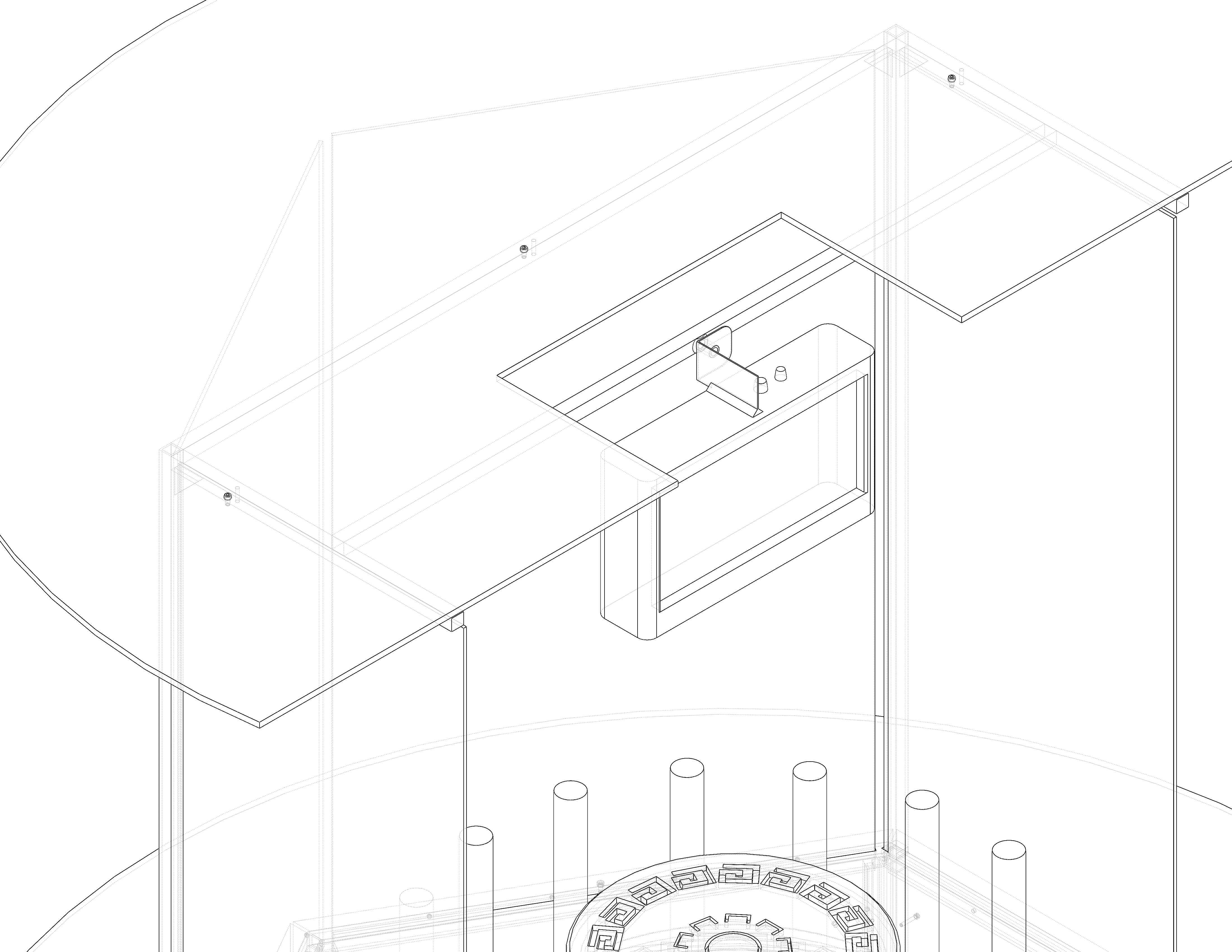 Zootropo 3D — strobe unit and disc detail
