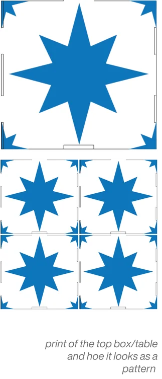 Dinat — tile star print design