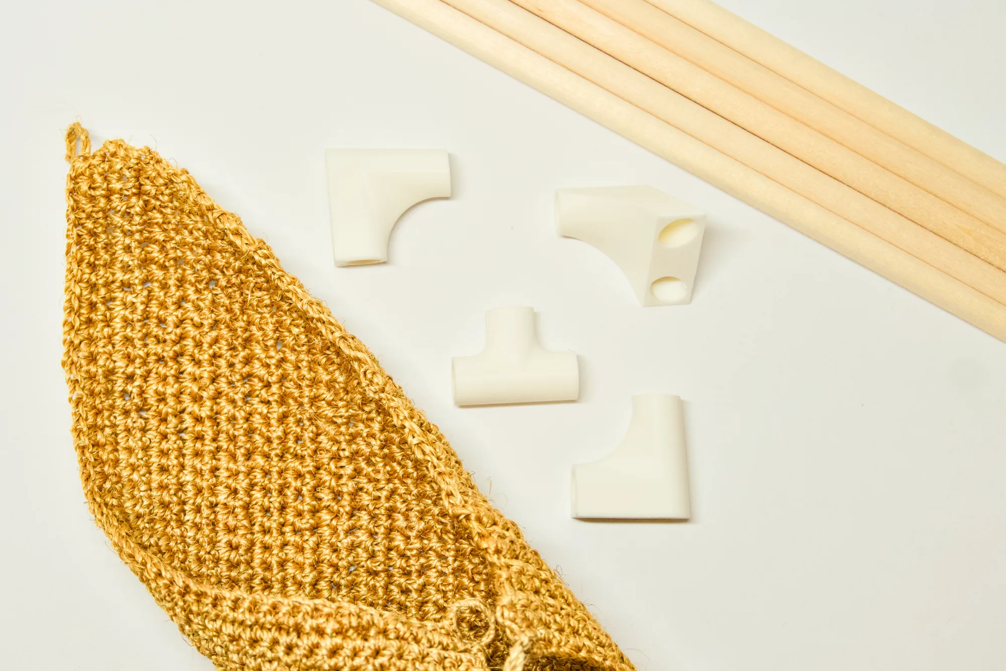 Three families of components — joints, rods, fiber