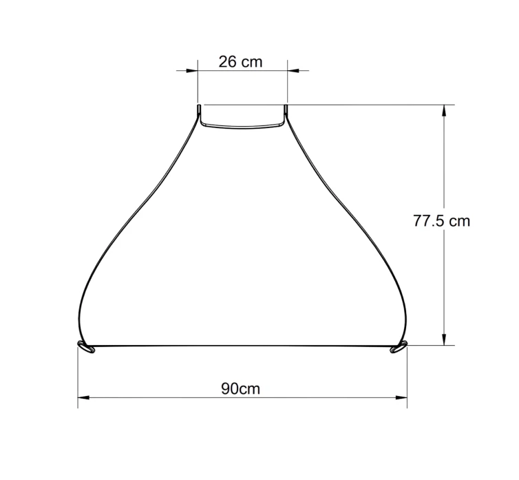 Woven surface &mdash; flat pattern dimensions