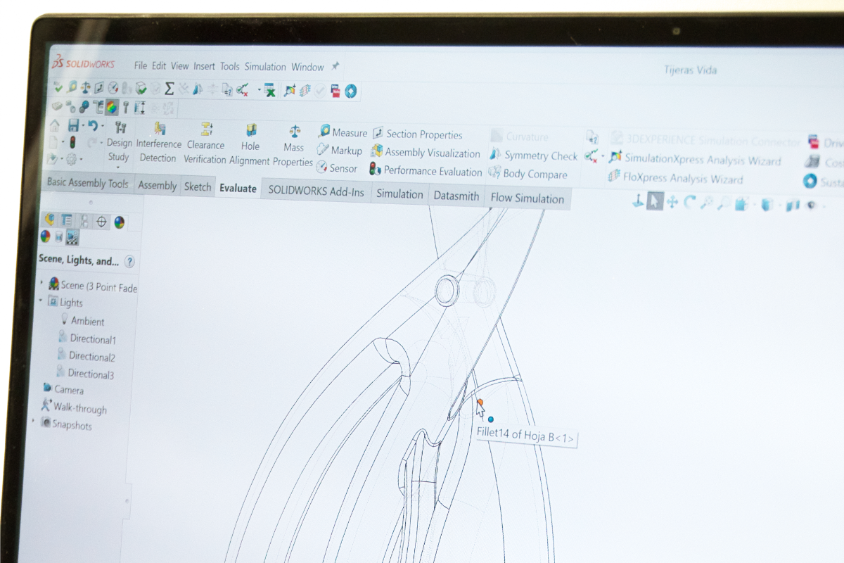 Vida Scissors — 3D modeling